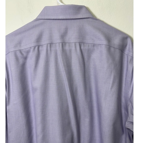 Banana Republic Mens Purple Button Down Shirt Tailored Slim Fit Long Sleeve Sz L - Picture 9 of 9